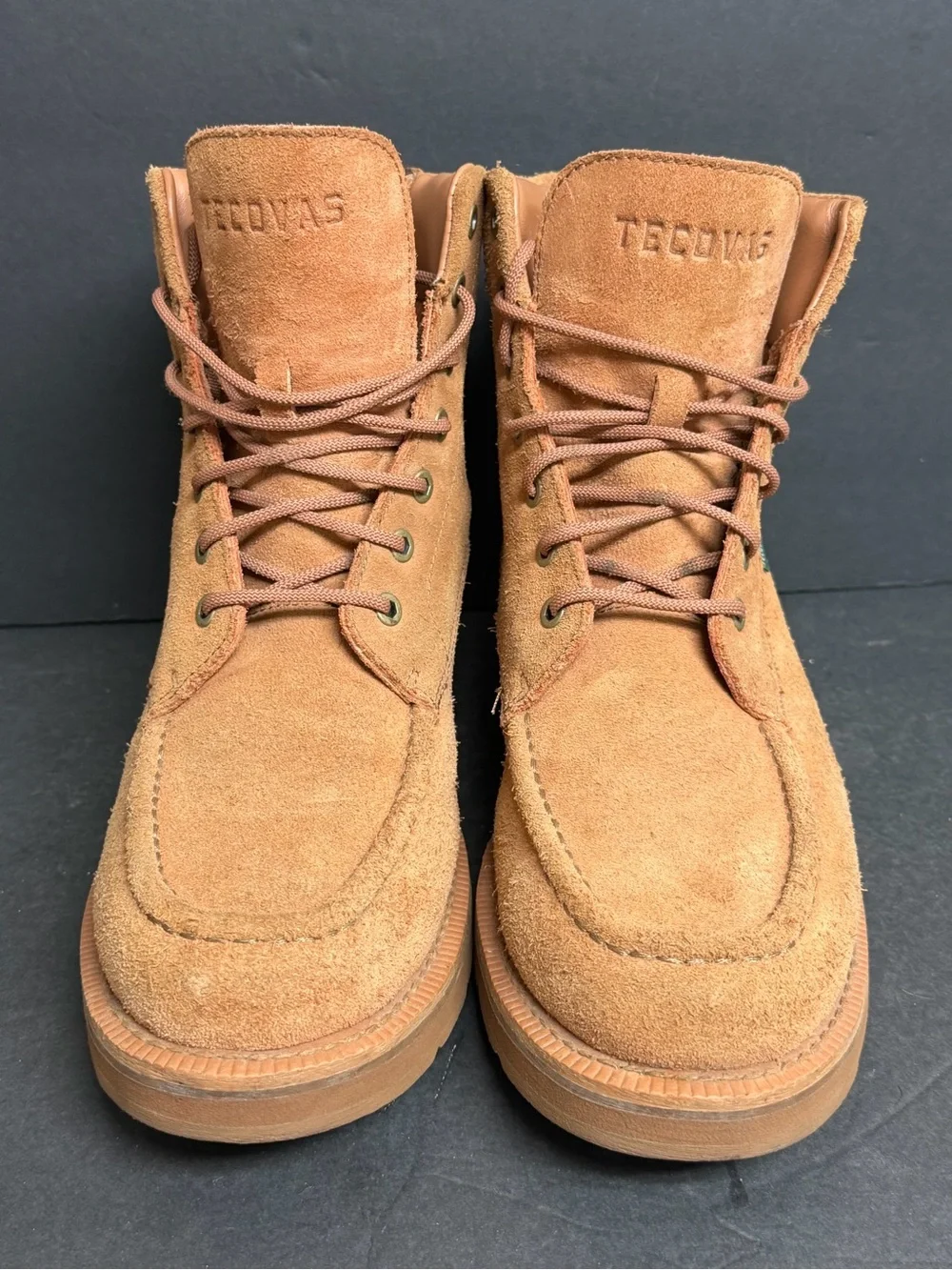 Tecovas Men's The Rugged Moc Natural WP Roughout Boots 10079NAT SIZE 9.5D NICE